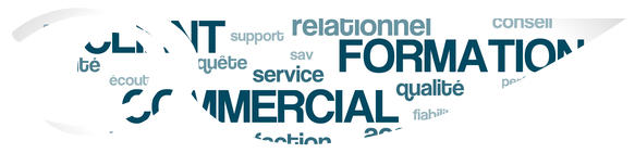 © - fotolia.com Nuage de Mot : Client Formation Commercial