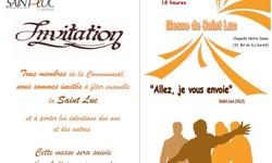 Invitation messe Saint Luc