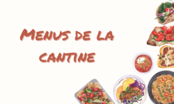 Menu de la cantine(2)