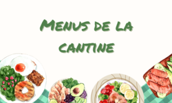 Menu de la cantine(2)